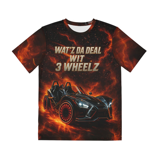 Wat'z Da Deal Wit 3 Wheelz - Men's Graphic T-Shirt