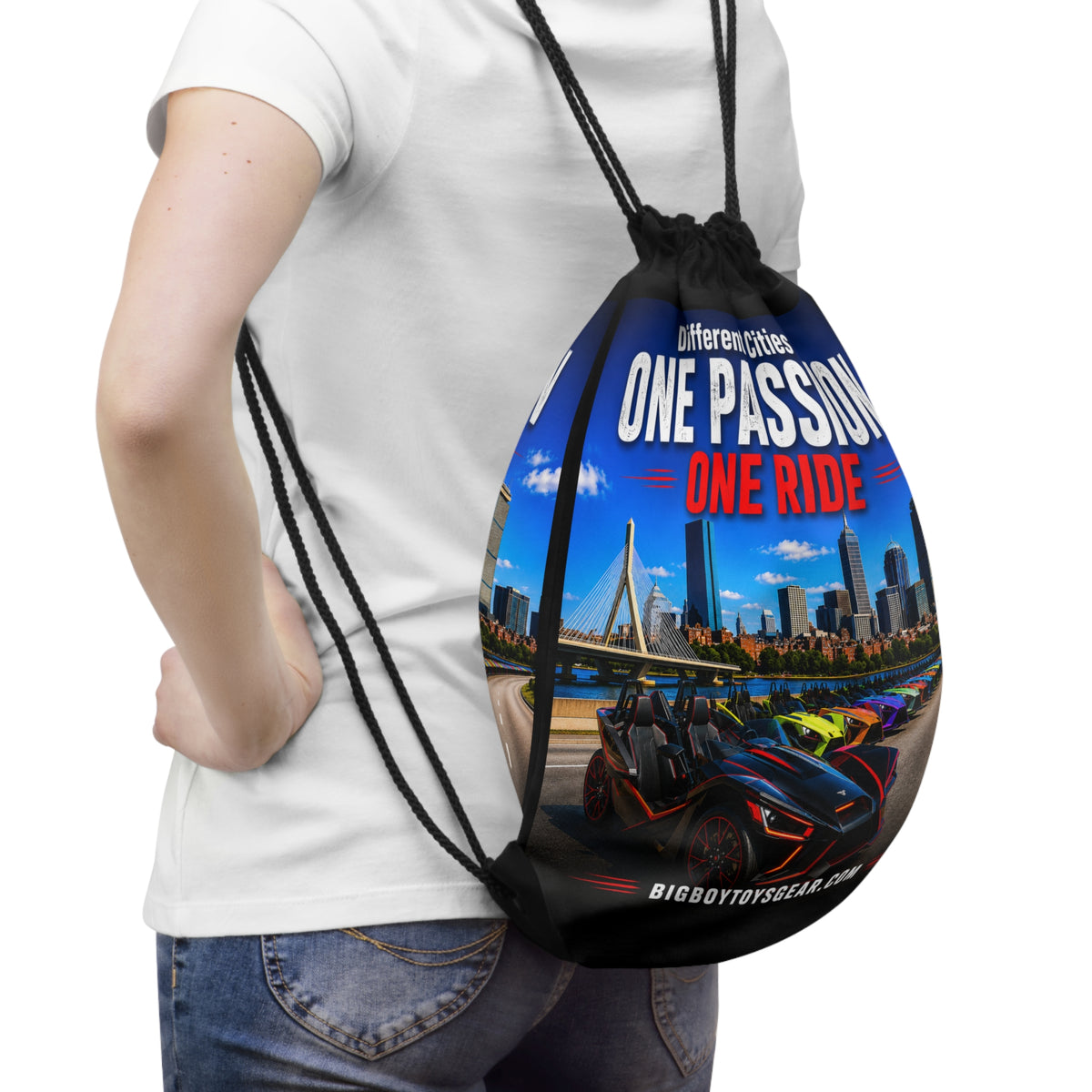 One Passion One Ride - Slingshot - 2-Sided Drawstring Bag