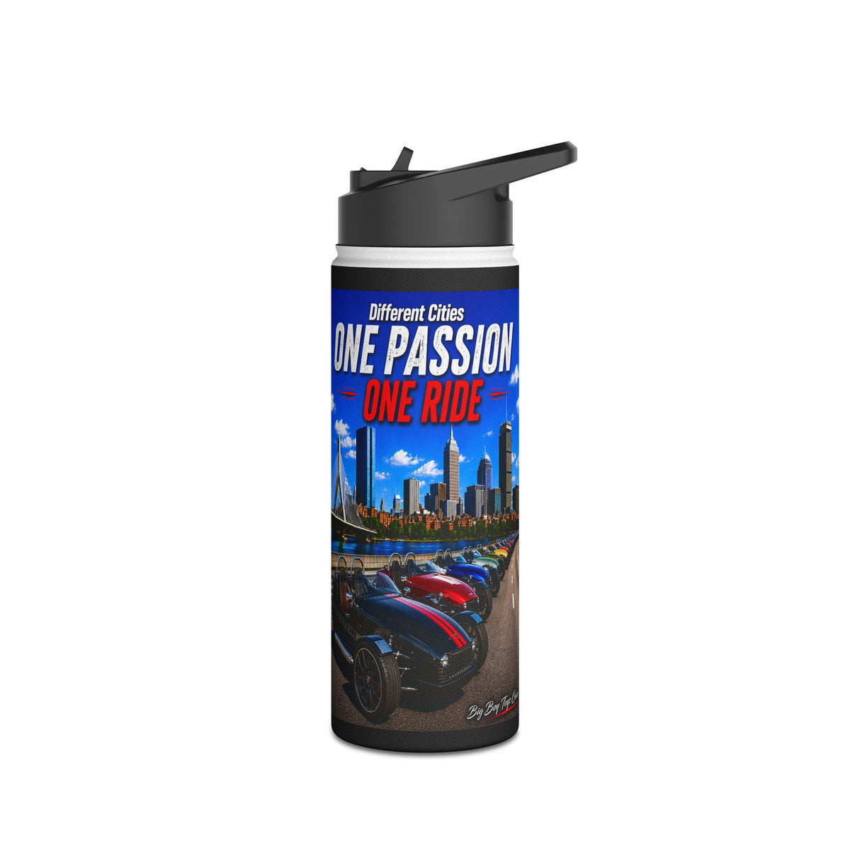 One Passion, One Ride - Vanderhall - Water Bottle