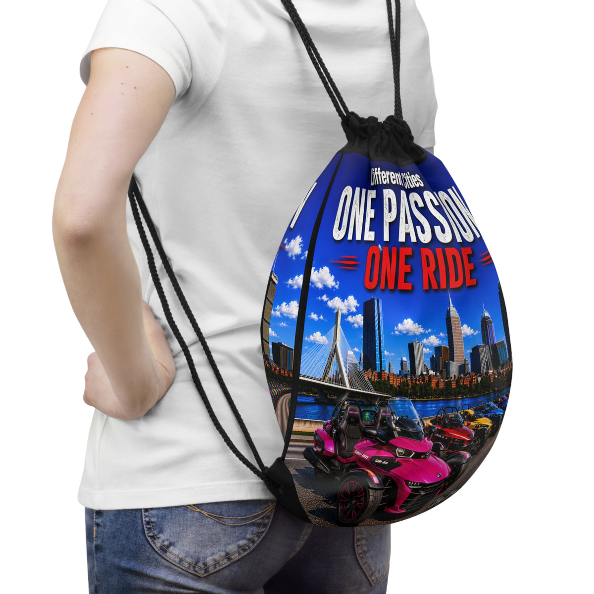 One Passion One Ride -Can-Am - 2 Sided Drawstring Bag