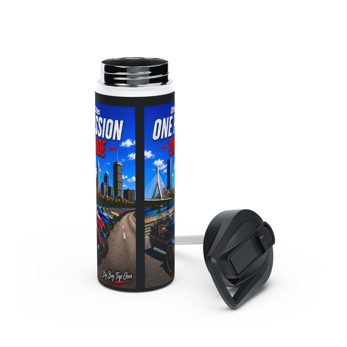 One Passion, One Ride - Vanderhall - Water Bottle