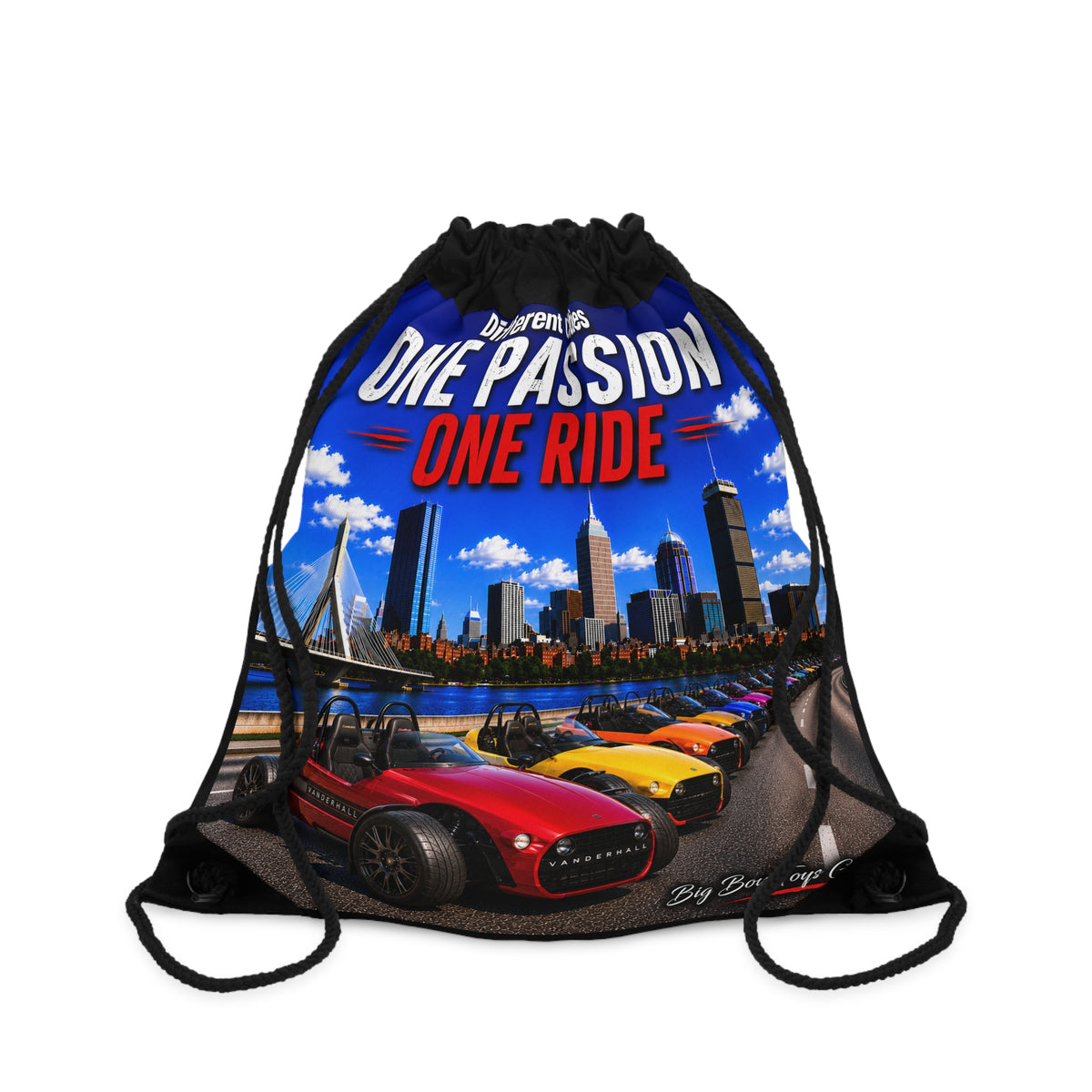 One Passion, One Ride - Vanderhall - 2-Sided Drawstring Bag