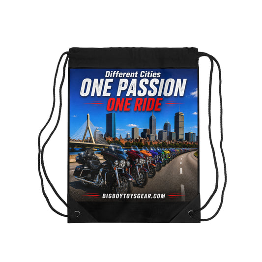 One Passion One Ride - Motorcycle - 2-Sided Drawstring bag