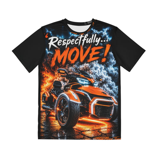 Respectfully Move! Sports Car Tee — Big Boy Toys Graphic Shirt