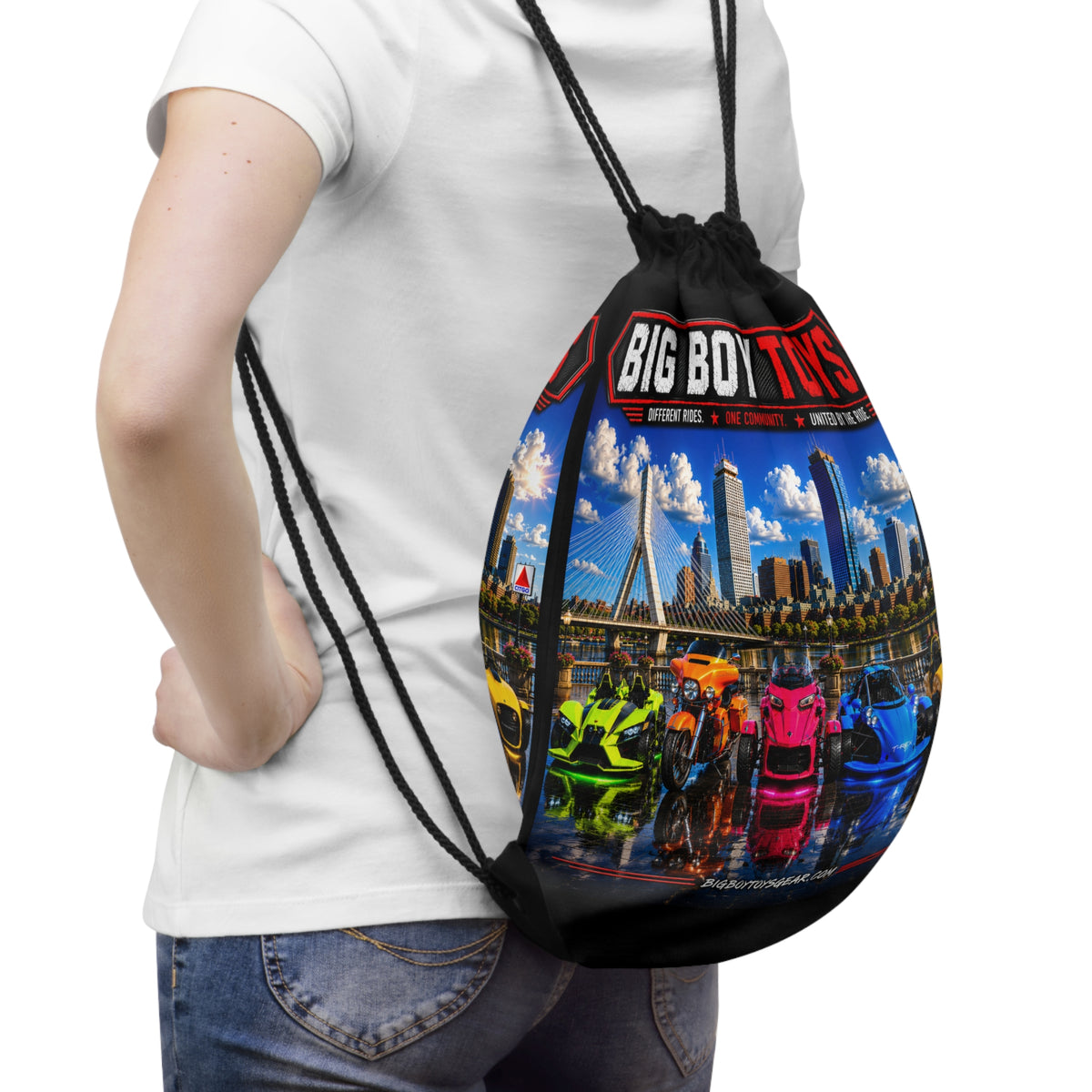 Big Boy Toys Gear -  2-Sided Drawstring Bag