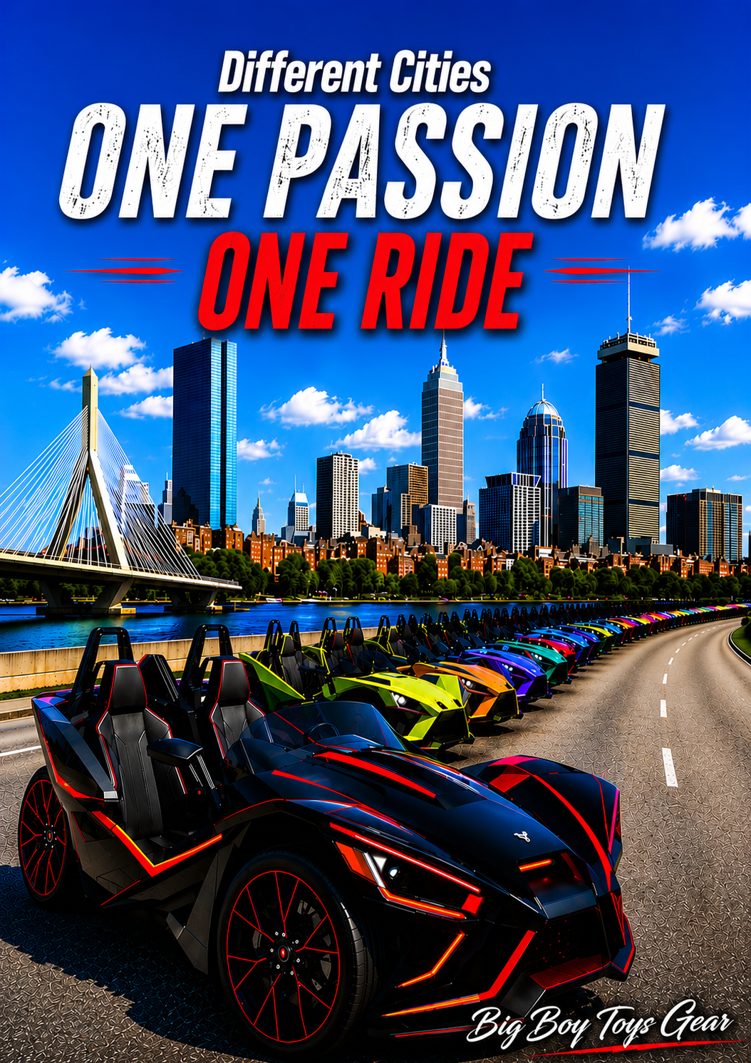 One Passion, One Ride - Slingshot - Water Bottle