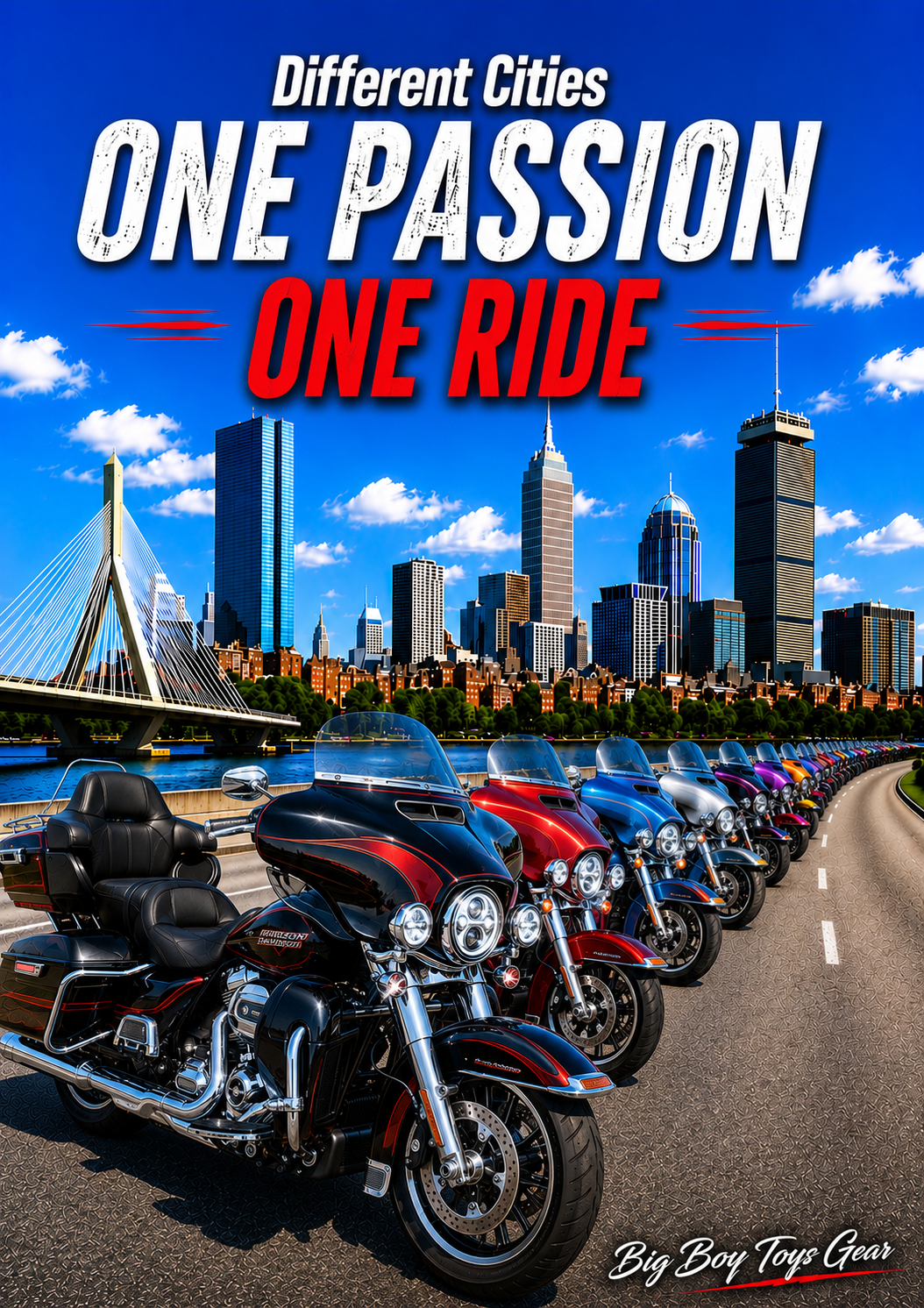 One Passion, One Ride - Motorcycle - Water Bottle