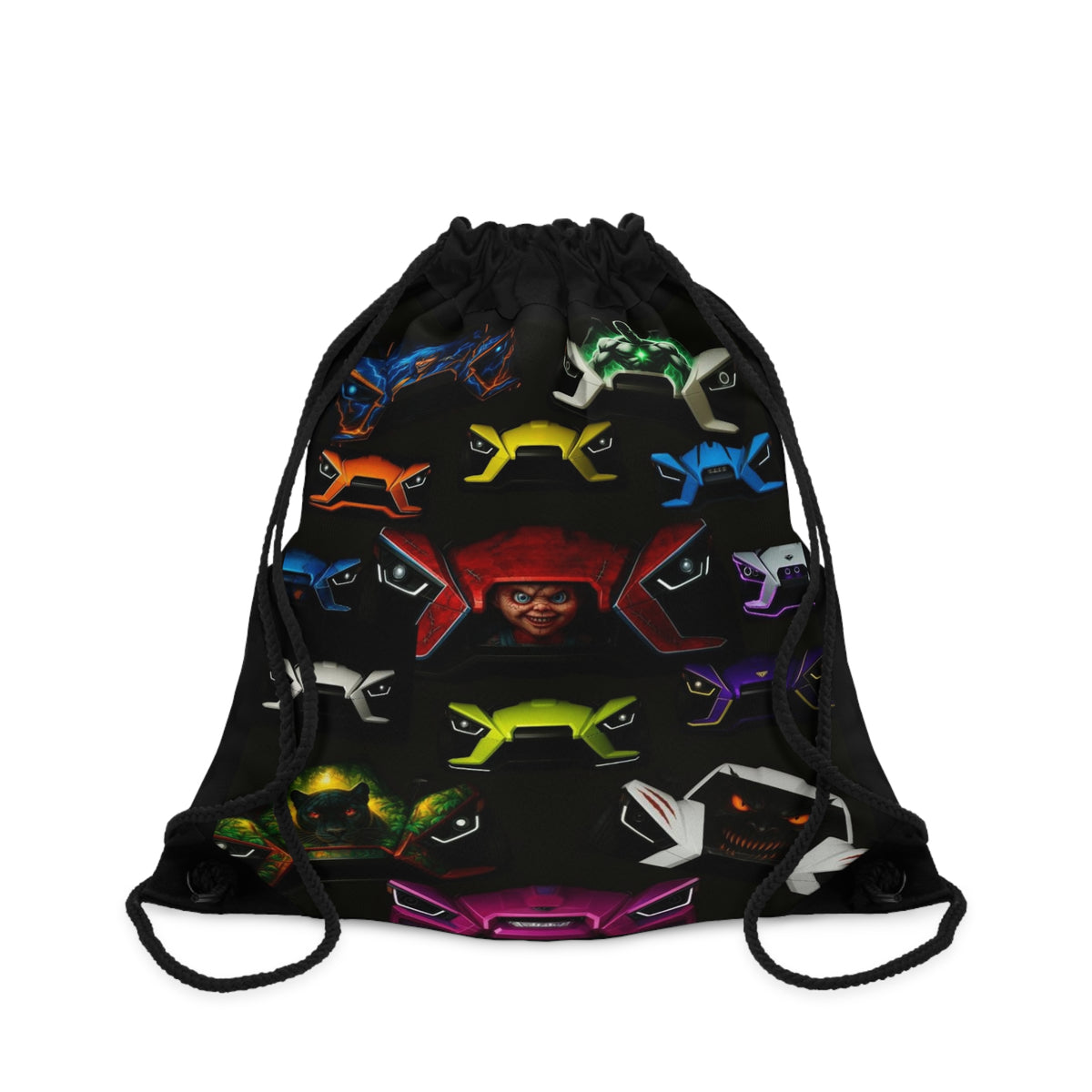 Faces of Sling - 2-Sided Drawstring Bag