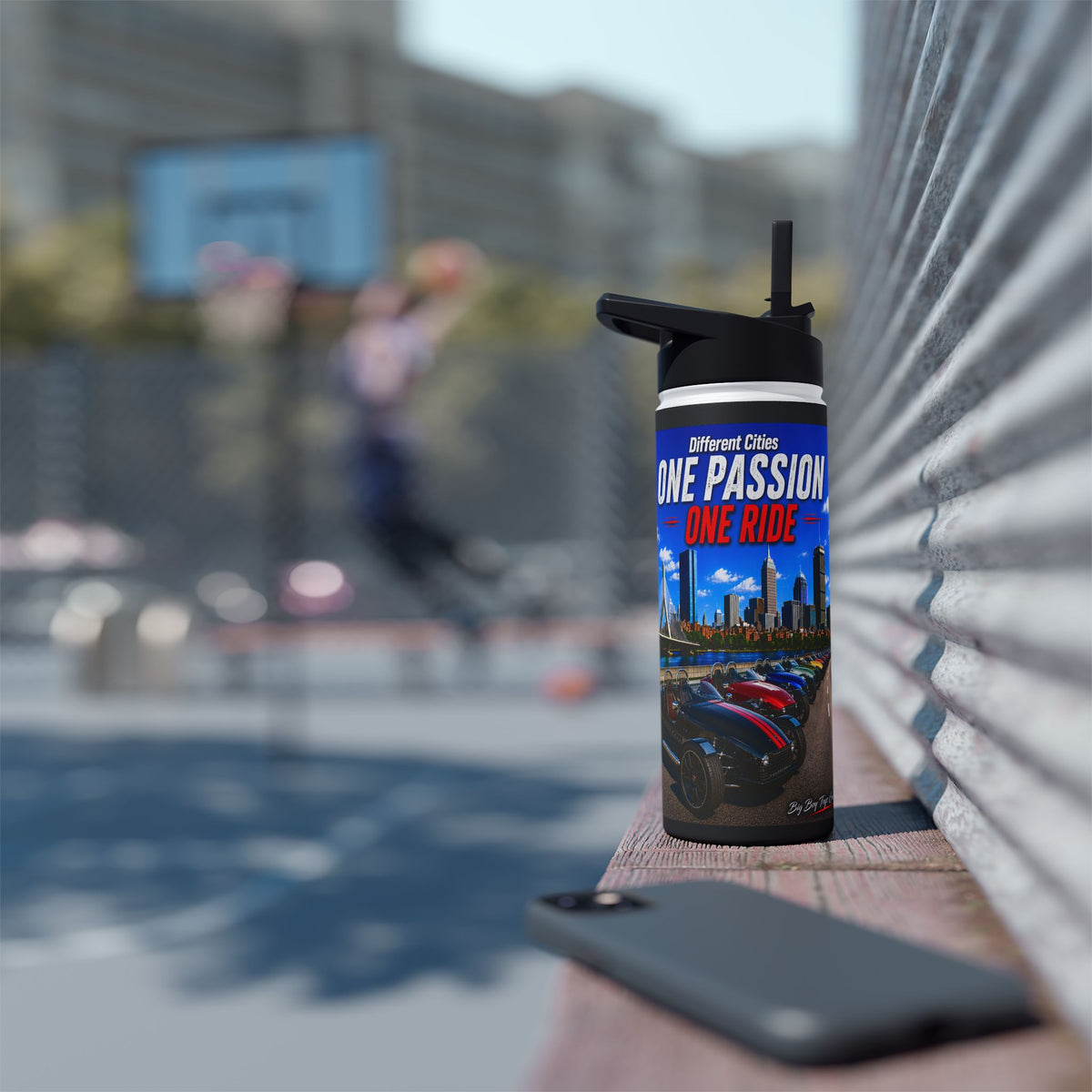 One Passion, One Ride - Vanderhall - Water Bottle