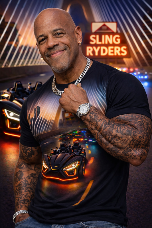 Hub City Sling Ryderz - 2 - Men's Graphic T-Shirt