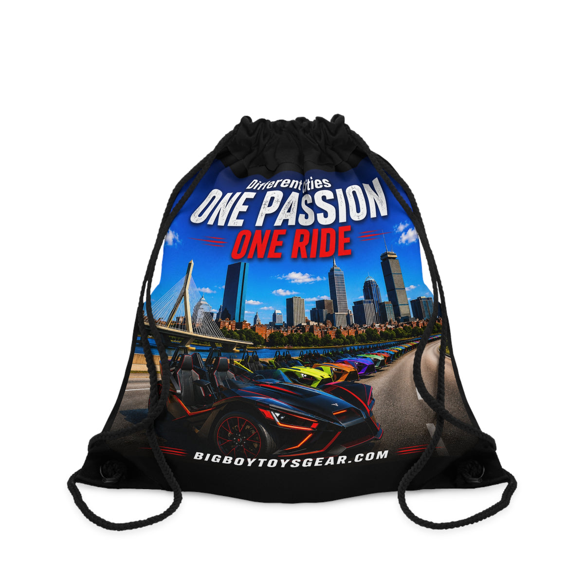 One Passion One Ride - Slingshot - 2-Sided Drawstring Bag