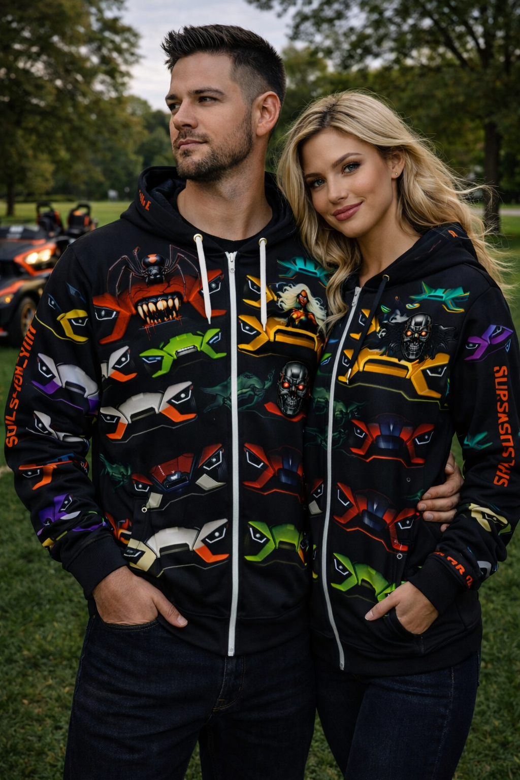 50 Faces of Sling - Unisex Zip-Up Hoodie - NOT CUSTOMIZABLE