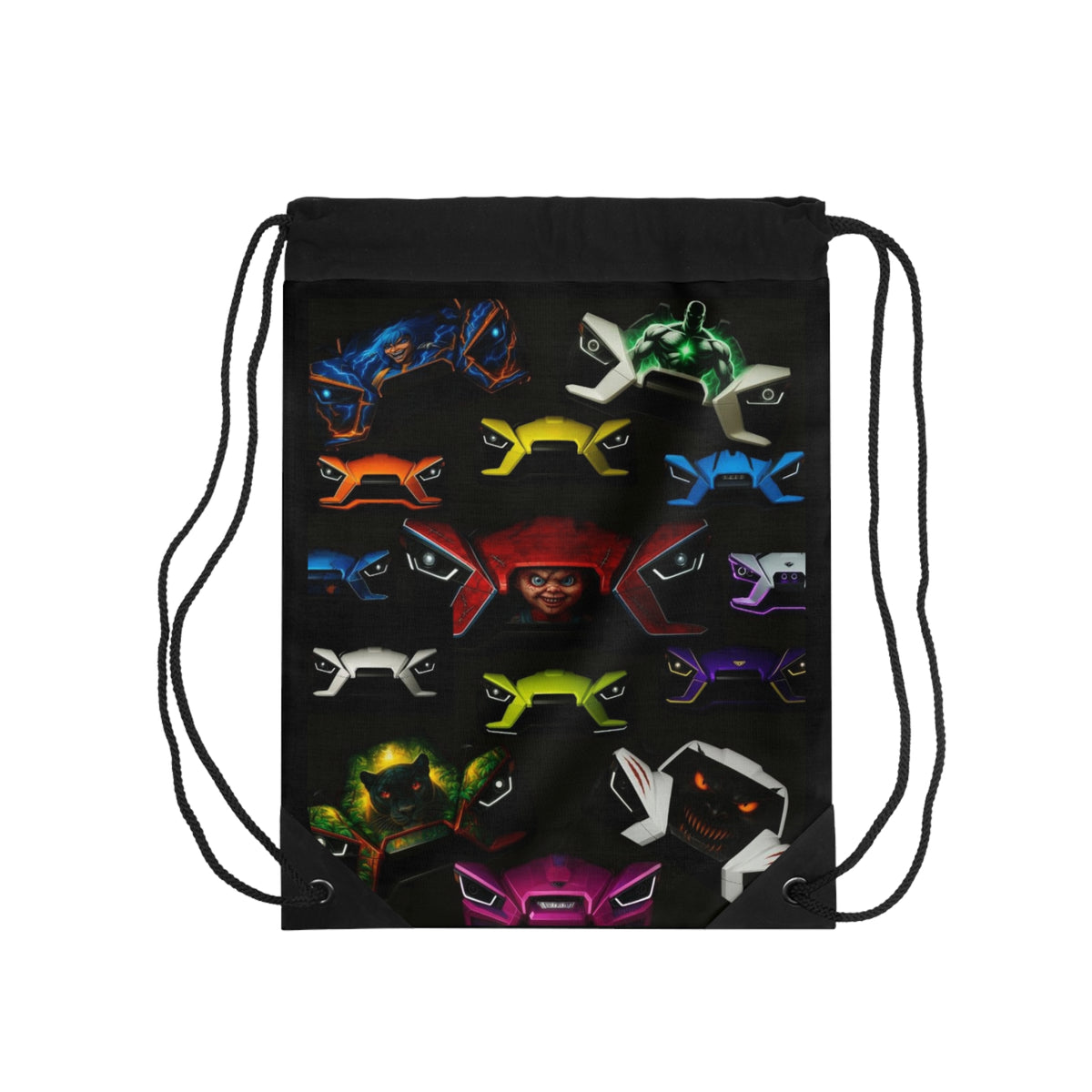 Faces of Sling - 2-Sided Drawstring Bag