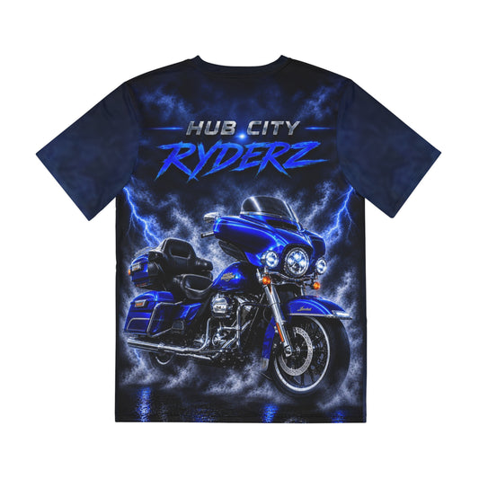 Blue Lightning - Motorcycle - Graphic T-Shirt