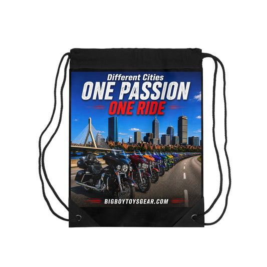 One Passion One Ride - Motorcycle - 2-Sided Drawstring bag