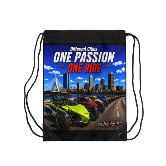 One Passion One Ride - T-Rex - 2 Sided Drawstring Bag