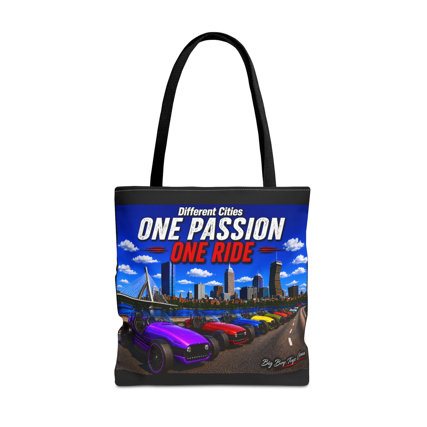 One Passion One Ride Car Lovers Tote Bag — City Skyline Automotive Tote