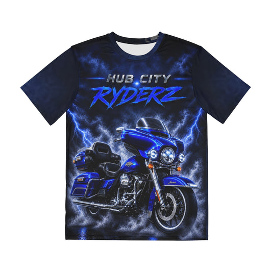 Blue Lightning - Motorcycle - Graphic T-Shirt
